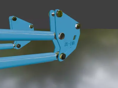 RI-Fab Traction bars Low-poly 3D model