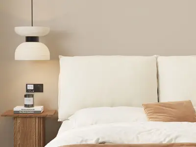 Comfortable bedroom interior scene  3D model