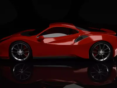 Ferarri 488 Pista 3D model