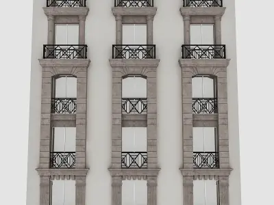 Window Frame 03 Low-poly 3D model