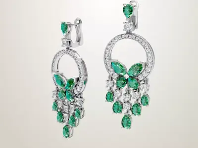 Graff earring 3D print model