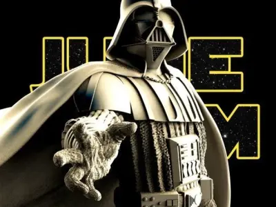 DARTH VADER SCULPTURE - TESTED AND READY FOR 3D PRINTING Free 3D print model