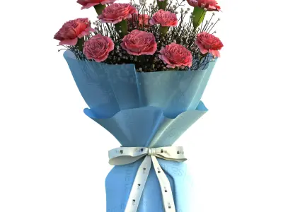 Bouquet 3D model 7