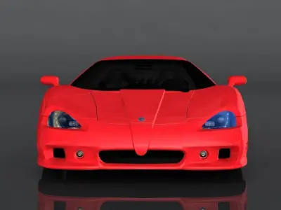 SSC Ultimate Aero Low-poly 3D model