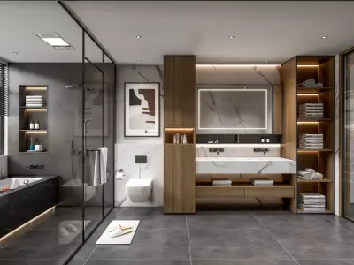 Bathroom 74 3D model