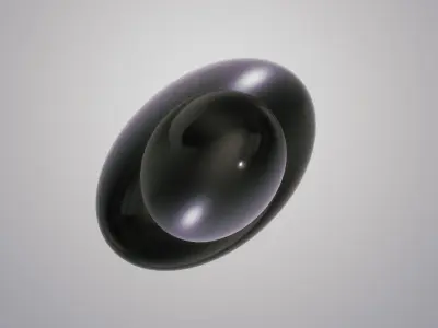 Modern Sleek Oval Vase 3D print model