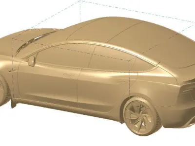 Tesla Model 3 Performance  2024 Exterior 3d scan model 3D model