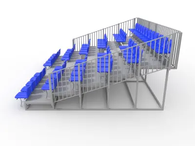 Bleachers 9 3D model