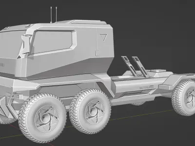 Truck design 2025 TRU  Low-poly 3D model