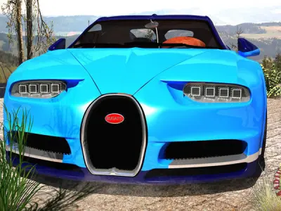 Bugatti Chiron 2017 3D model