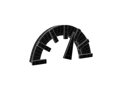 Speed Symbol v2 003 Low-poly 3D model