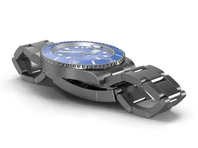 Rolex Submariner Date Blue Dial 3D model