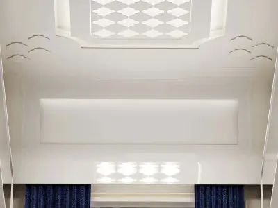 passenger train 01 Low-poly 3D model