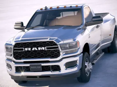 Ram 3500 HD single cab 2019 3D model