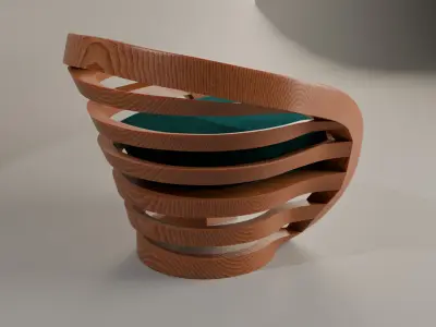 Woodys High Quality Chairs Colletion PBR 008 3D model