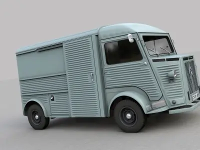 CITROEN H TYPE FOURGON 1964 3D model