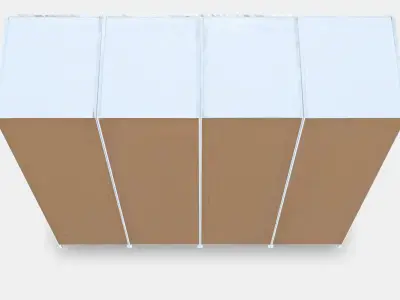 PAX - REINSVOLL Wardrobe combination Low-poly 3D model