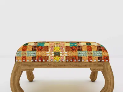 Foot Stool Low-poly 3D model