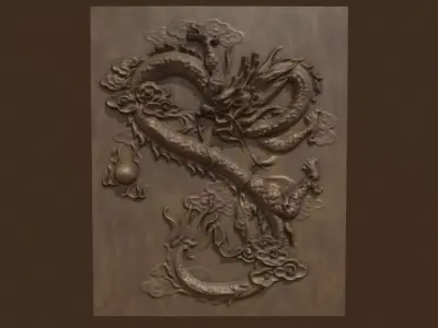 DRAGON RELIEF - NO 4 3D model