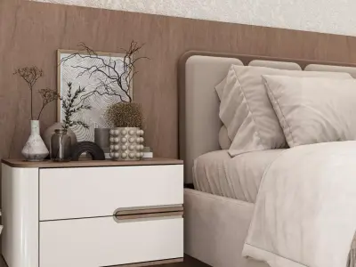 Corona Bedroom Scene 3D model