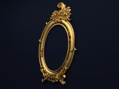 Frame mirror 3D model 09 3D print model