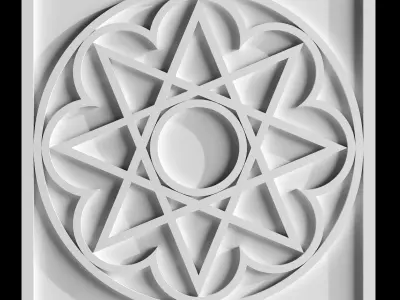 Geometric ornament of the east-01 Free 3D model