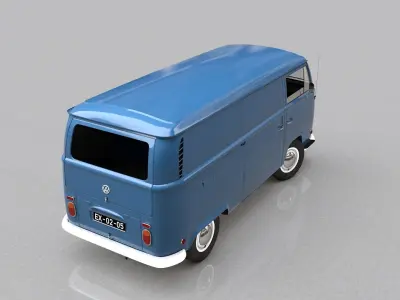 VOLKSWAGEN TRANSPORTER TYPE 2 1972 3D model