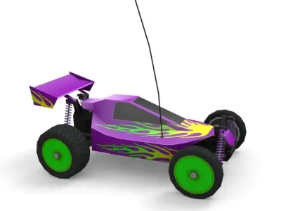 Game Ready RC Buggy Low-poly 3D model