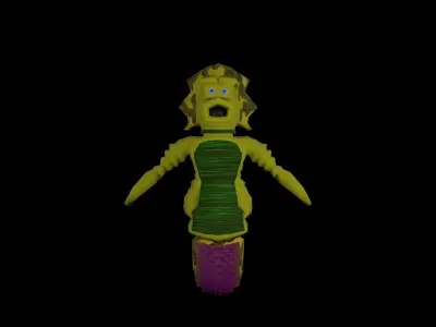 Alien Slug  Free 3D model