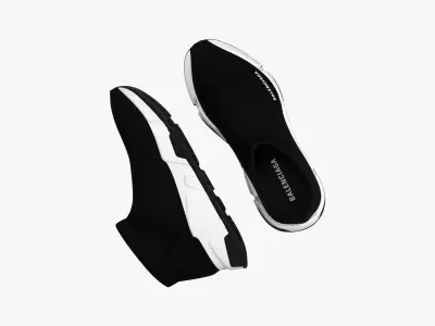 Balenciaga Speed Trainers Low Black 3D model