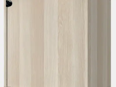 BESTA Shelf unit with glass door 13 3D model