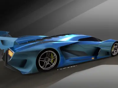 concept hyper car 3D model