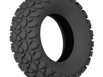 Automotive Heavy Truck Tyre 3D print model