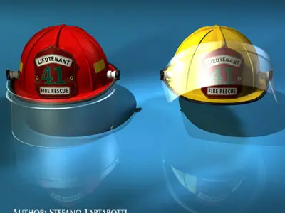 Firemen helmet 3D model
