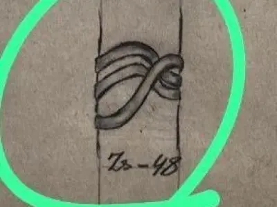 Cross over ring for 3d print 3D print model