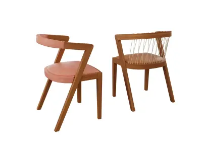 Dining chair 02 3D model