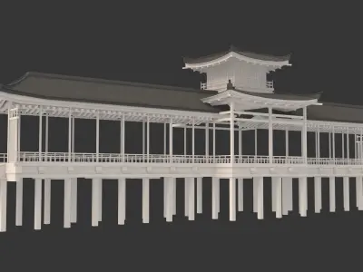 bridge 01 Low-poly 3D model