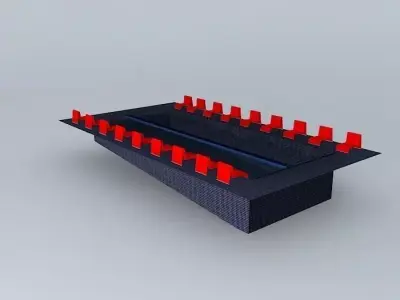 An Indoor Pool Free 3D model