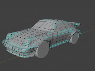 Porsche 911 turbo for PRINT 3D print model