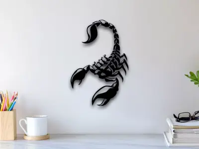 Scorpion Wall Art 3D print model