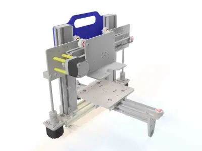 3D PRINTER DESIGN Low-poly 3D model