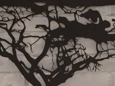 Metal Wall Art Elephant 3D model