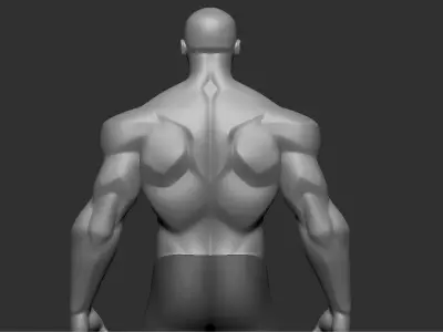 Body Man stylized characters Hight Poly 3D model