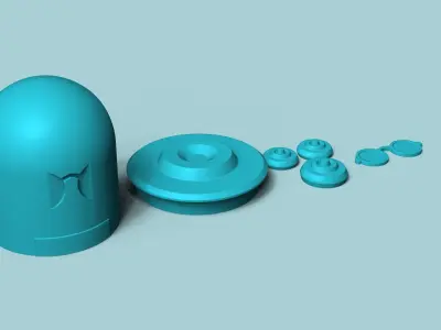 Deadlock Dynamo Headset Holder STL - Phone Game 3D print model