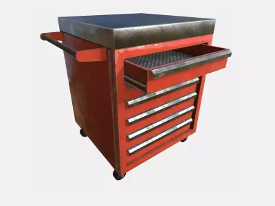 Tool Chest Low-poly 3D model