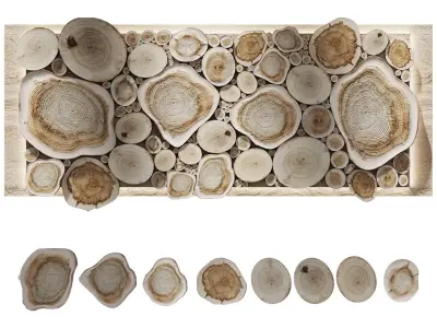 Juniper panel for a bath 3D model