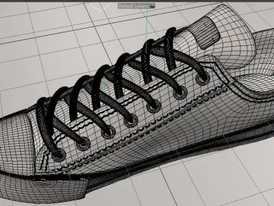 SHOE CONVERSE STYLE  3D model