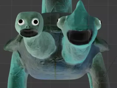 tamataki and chamataki Low-poly 3D model