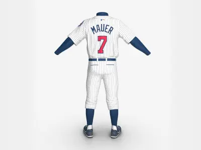 Baseball Player Outfit Twins 3 3D model
