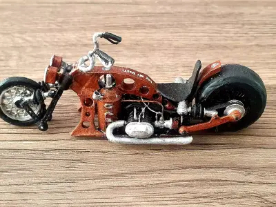 Custom bike gas scale 1 to 24 ready to print 3D print model